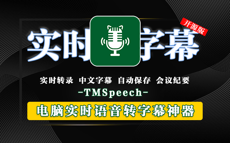 实时语音转字幕软件TMSpeech.win-x64-with-model-源小星资源网