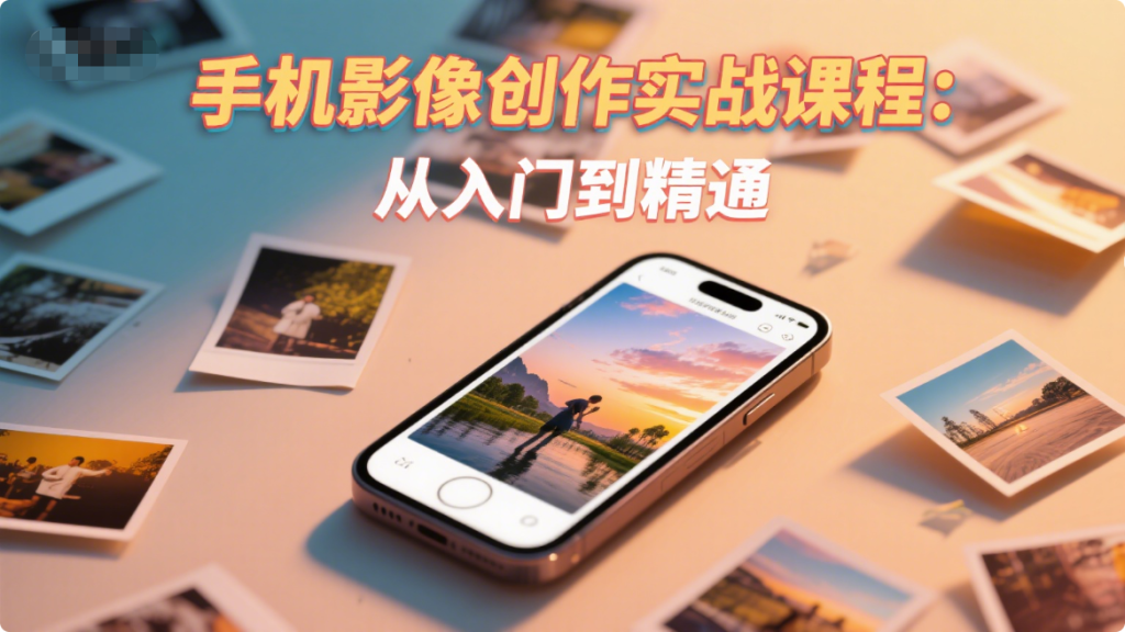手机影像创作实战课程：从入门到精通-源小星资源网