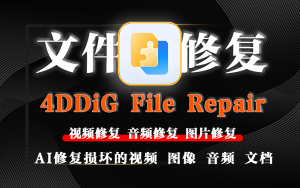 视频音频修复4DDiG File Repair-源小星资源网-游戏源码网
